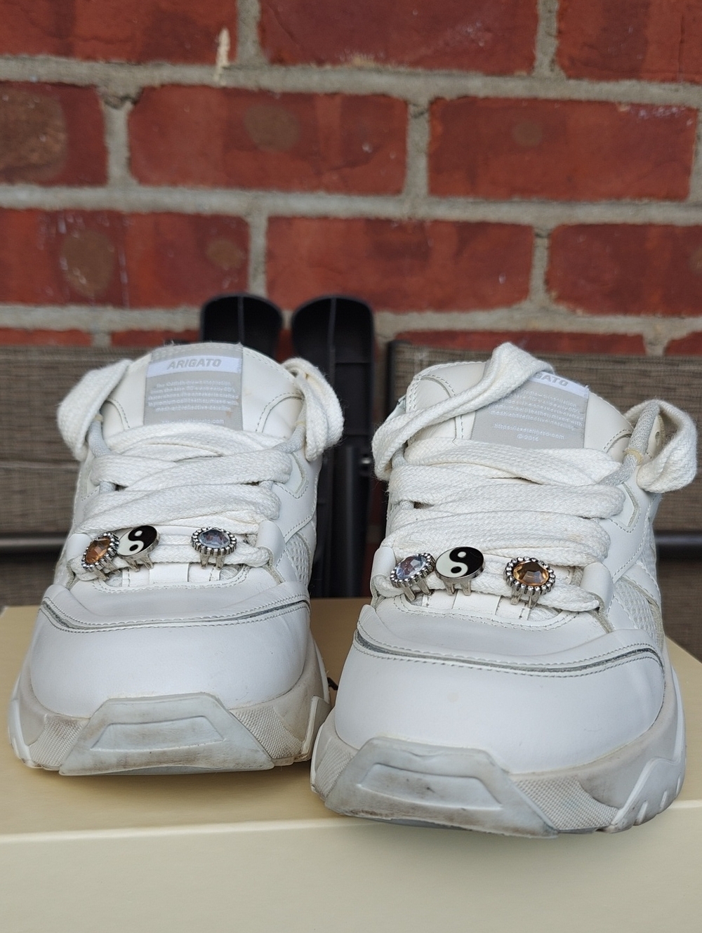 Axel Arigato V-200 Cream Platform Women's Sneakers